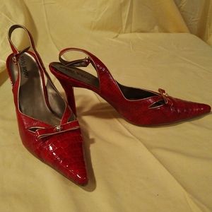 Red Slingback Pumps